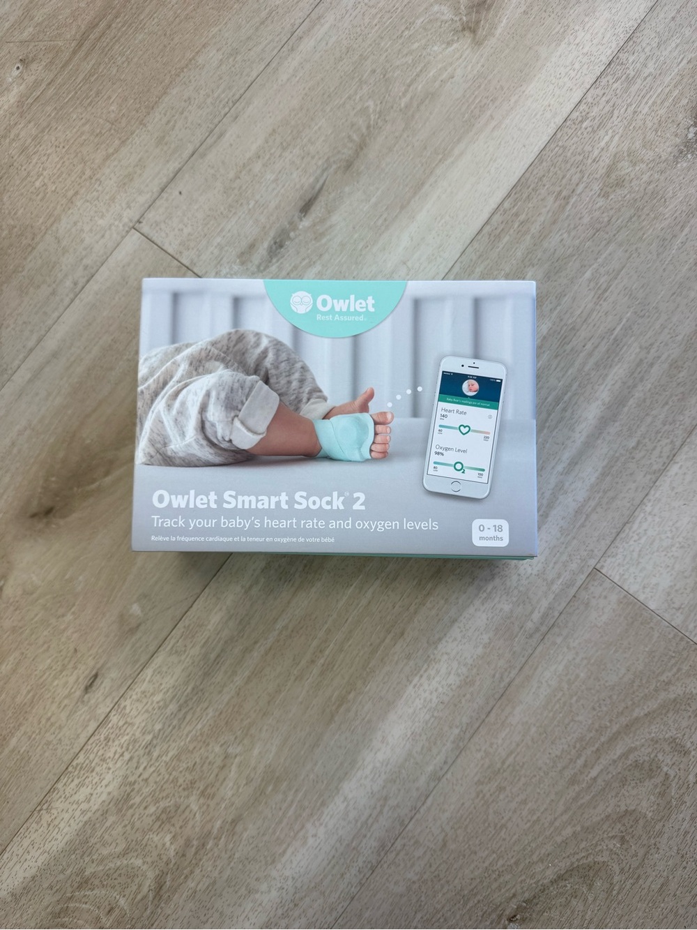 NEW IN BOX - Smart Sock 2 Baby Monitor - Mint